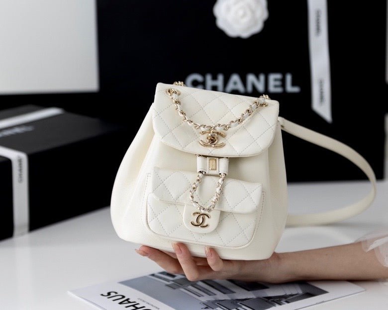 Chanel Backpack 18cm White - Image 6