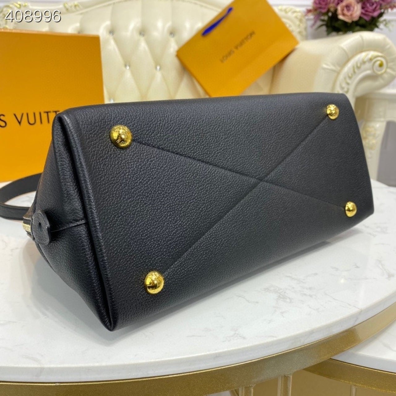 Louis Vuitton Neo Alma Bag 34cm Monogram Empreinte Canvas Spring/Summer Collection M44832, Black - Image 6