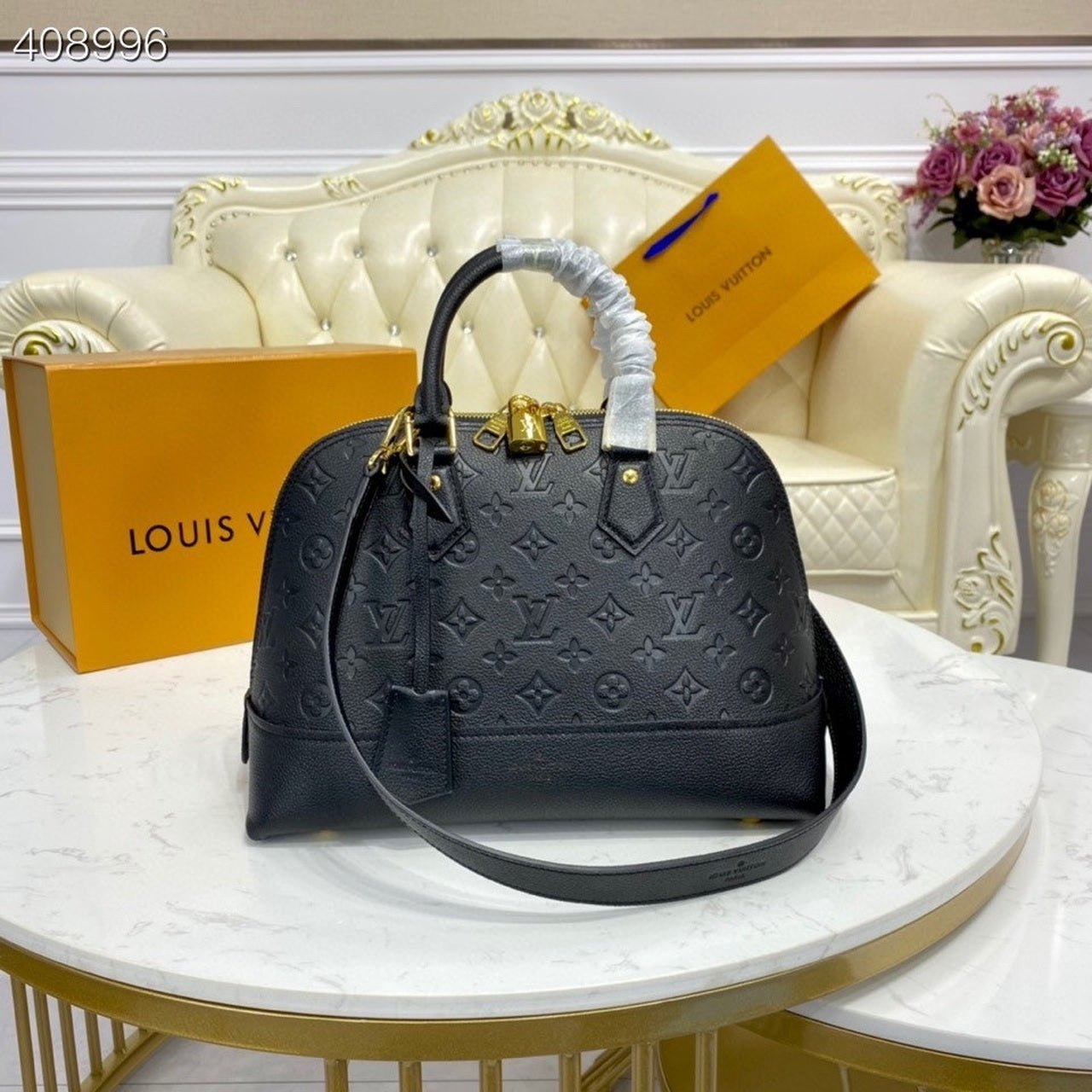 Louis Vuitton Neo Alma Bag 34cm Monogram Empreinte Canvas Spring/Summer Collection M44832, Black