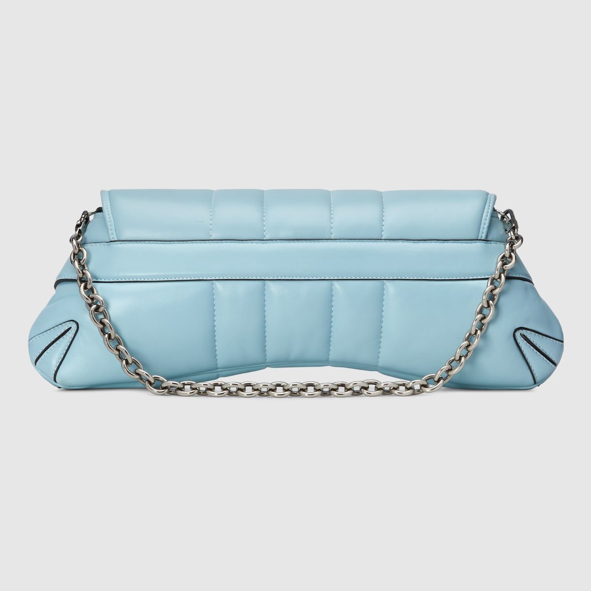 Gucci Horsebit Chain Medium Shoulder Bag Light Blue For Women 15 Inches/ 38 Cm - Image 6