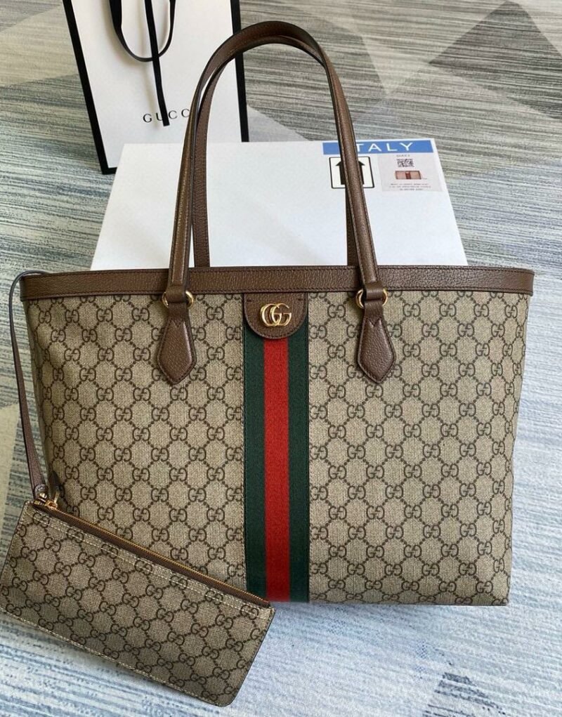 Gucci Ophidia GG Medium Tote Bag Beige For Women 15in/38cm - Image 7