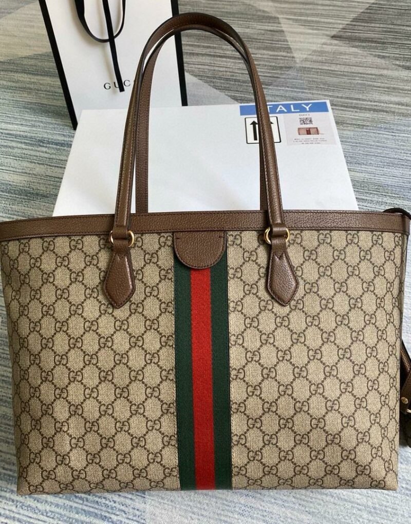 Gucci Ophidia GG Medium Tote Bag Beige For Women 15in/38cm - Image 6