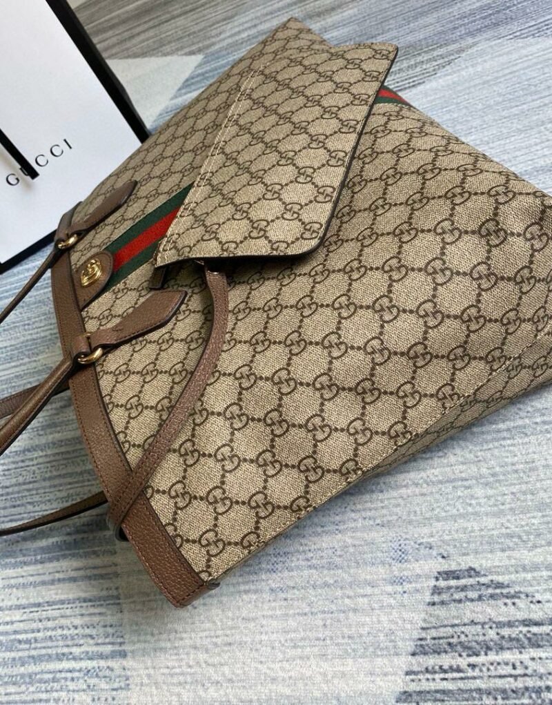Gucci Ophidia GG Medium Tote Bag Beige For Women 15in/38cm - Image 5