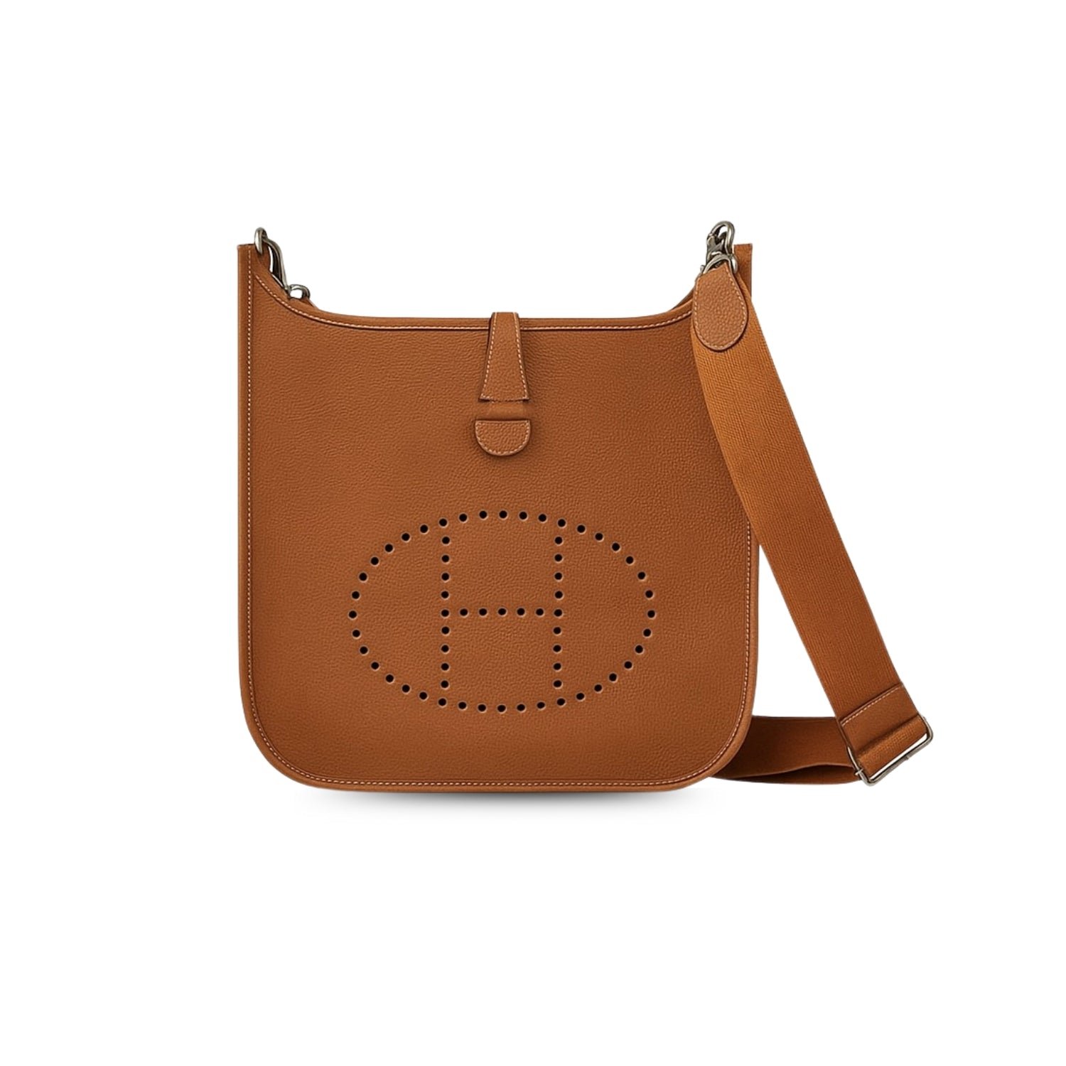 Hermes Evelyne III 29 Bag Brown With Silver-Toned Hardware For Women, Women’s Shoulder And Crossbody Bags 11.4in/29cm