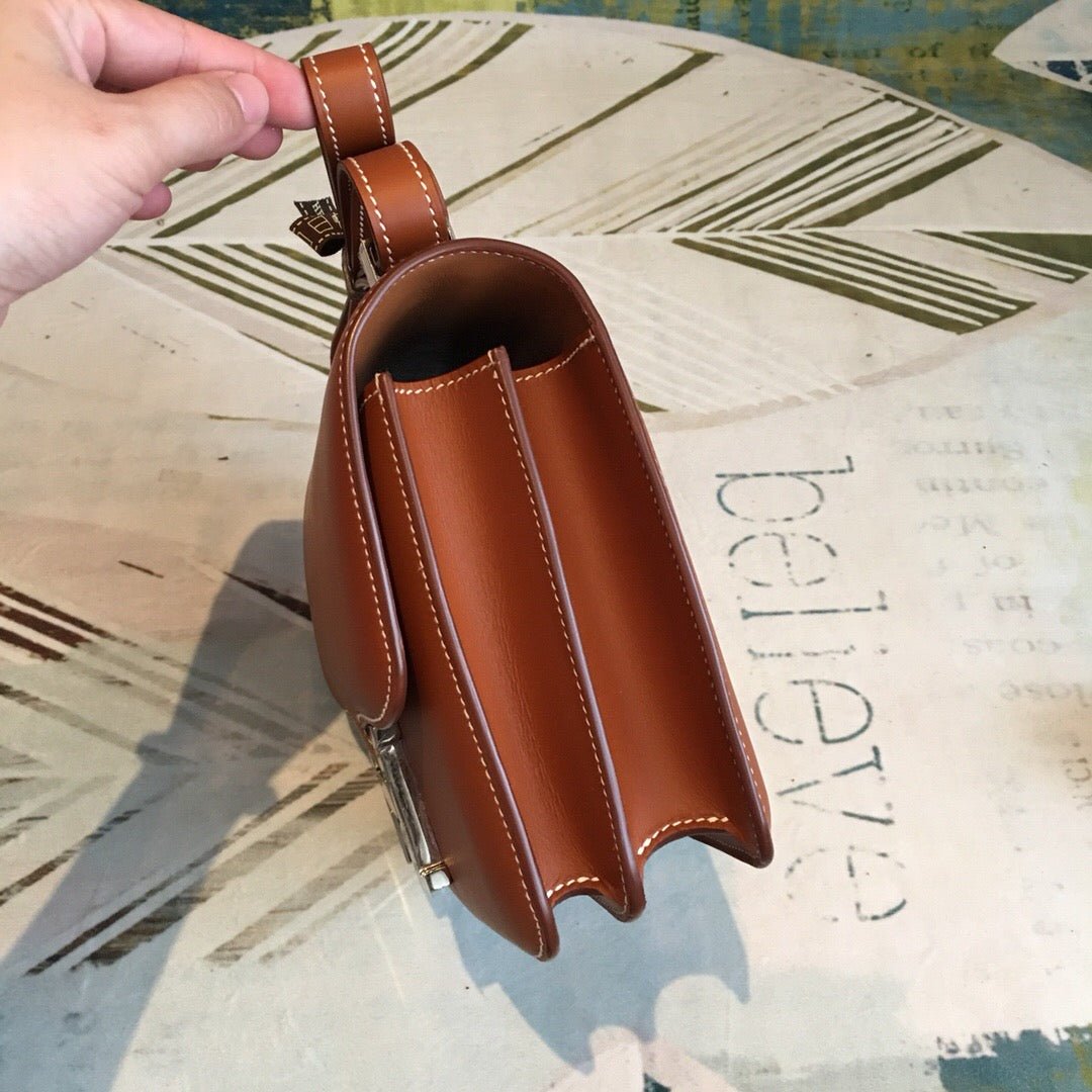 Hermes Constance 24 Swift Brown For Women Silver Toned Hardware, Women’s Handbags, Shoulder Bags 9.5in/24cm - Image 2