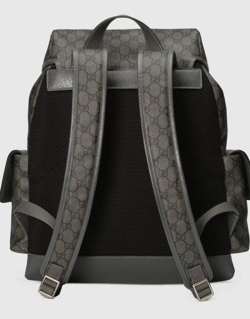 Gucci Ophidia Medium Backpack Grey 15.7 in/ 40 cm - Image 3