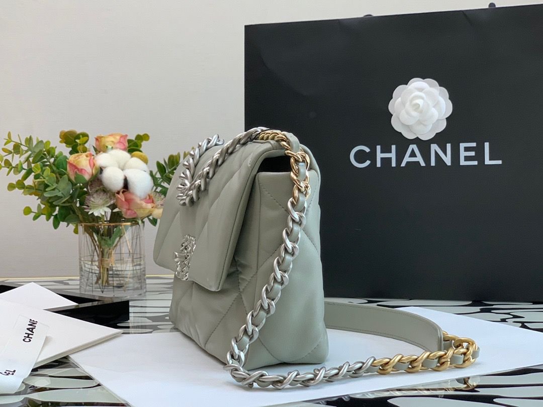 Chanel Flap Bag Classic 26cm Grey - Image 7