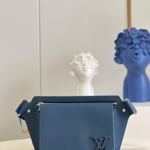 Louis Vuitton Aerogram Slingbag Navy Blue For Men, Men’s Bags 30cm LV M59625