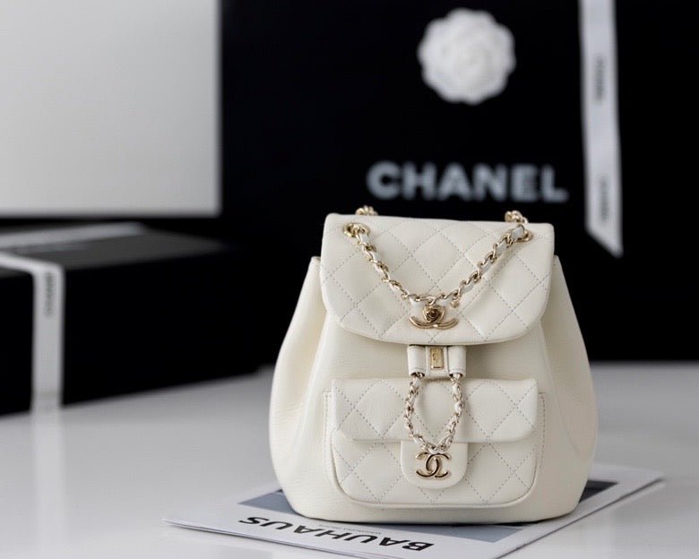 Chanel Backpack 18cm White