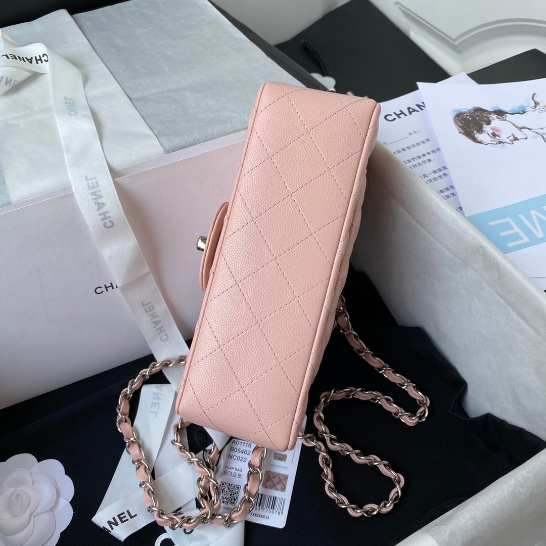 Chanel Mini Classic Flapbag 20cm Pink - Image 3