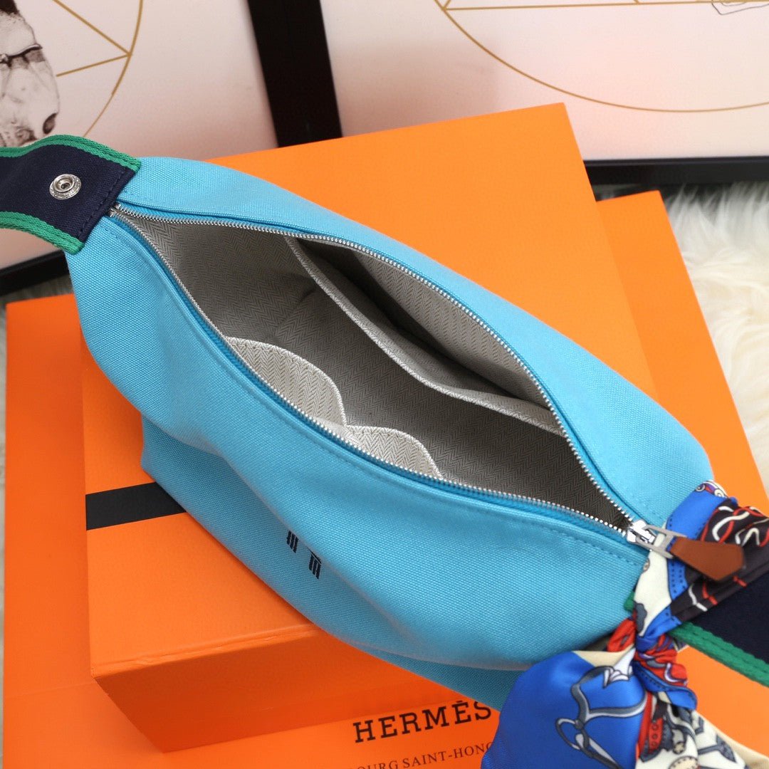 Hermes Bride A Brac Case Light Blue Bag For Women, Women’s Handbags, Shoulder Bags 9.8in/25cm - Image 3