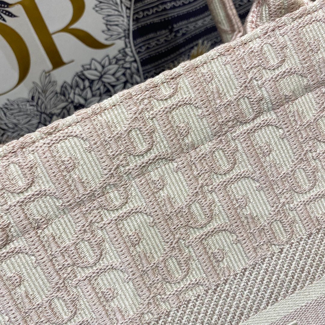 Christina Dior Medium Book Tote Bag 36cm Light Pink - Image 3