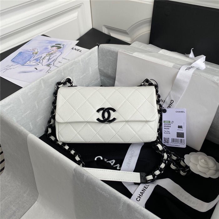 Chanel Classic Flap Bag 20cm White