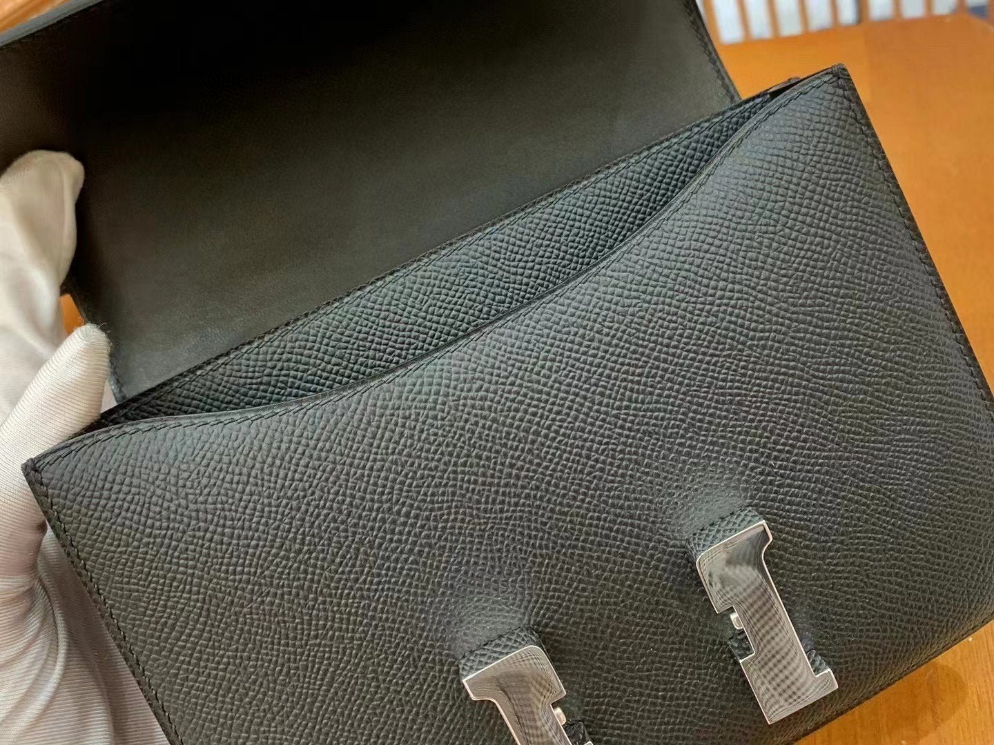 Hermes Constance 23 Epsom Black For Women, Women’s Handbags, Shoulder Bag 9in/23cm - Image 5