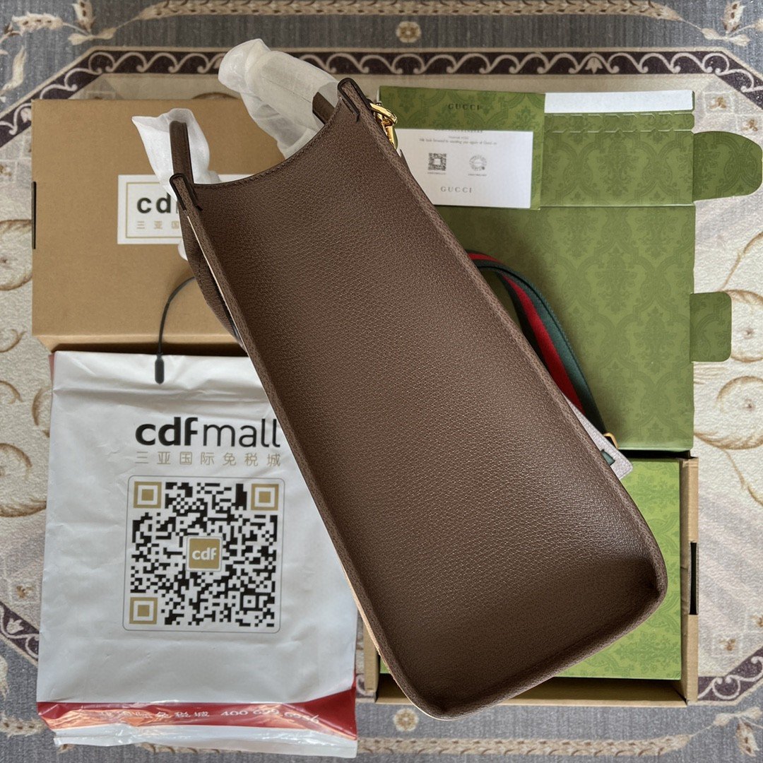 Gucci Tote Bag With Jumbo Camel And Ebony Jumbo GG Canvas For Women 14.6in/37cm - Image 8