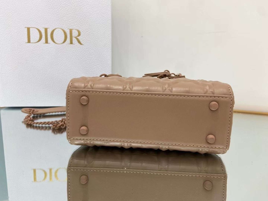 Christian Dior Medium Lady Bag 17cm Brown - Image 8