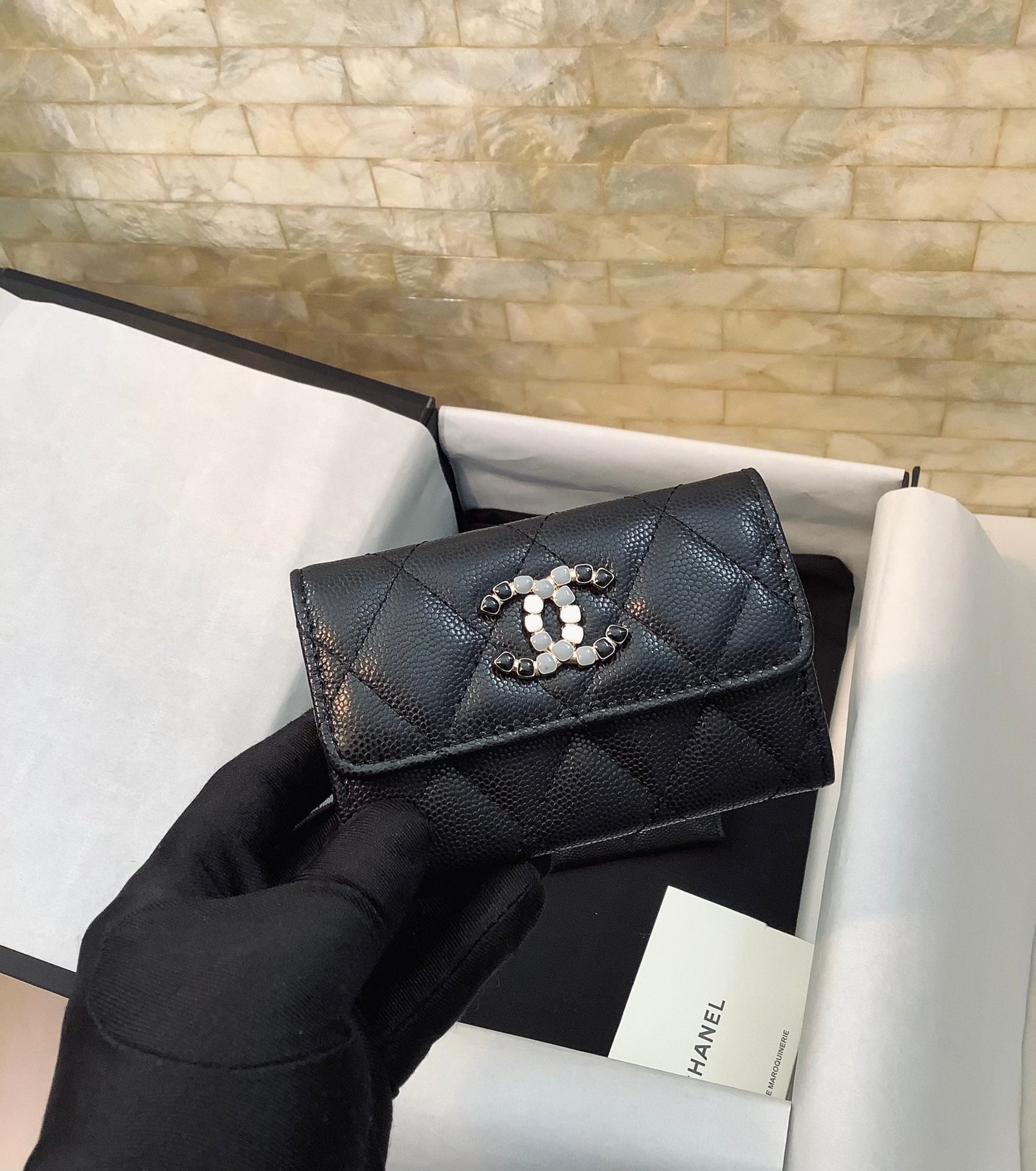 Chanel CoCo Wallet 11cm Black - Image 4