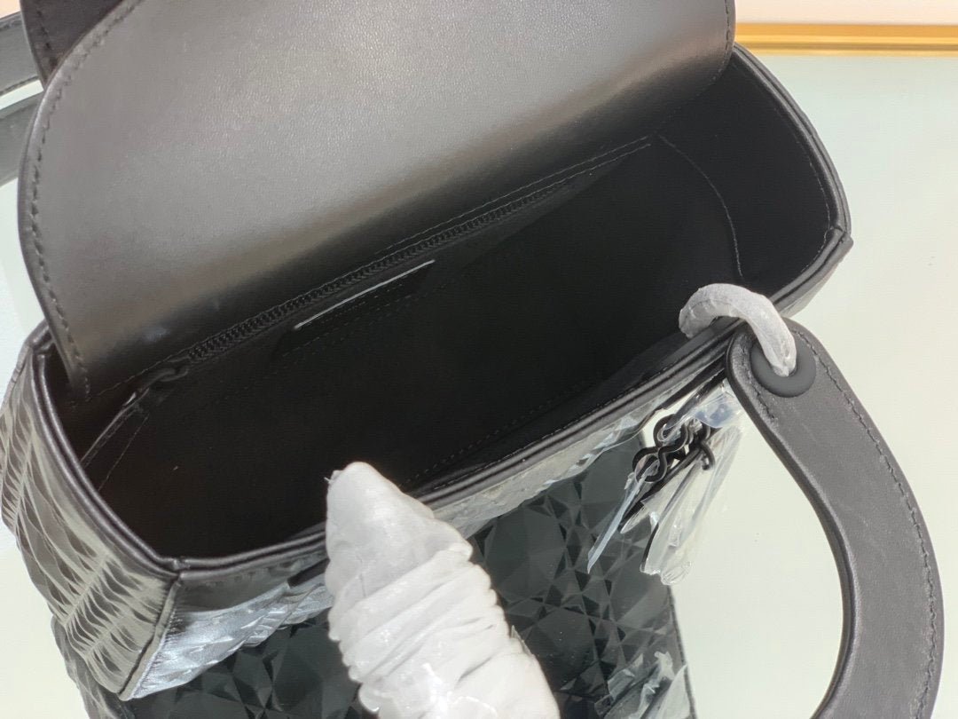 Christian Dior Medium Lady Bag 20cm Black - Image 3