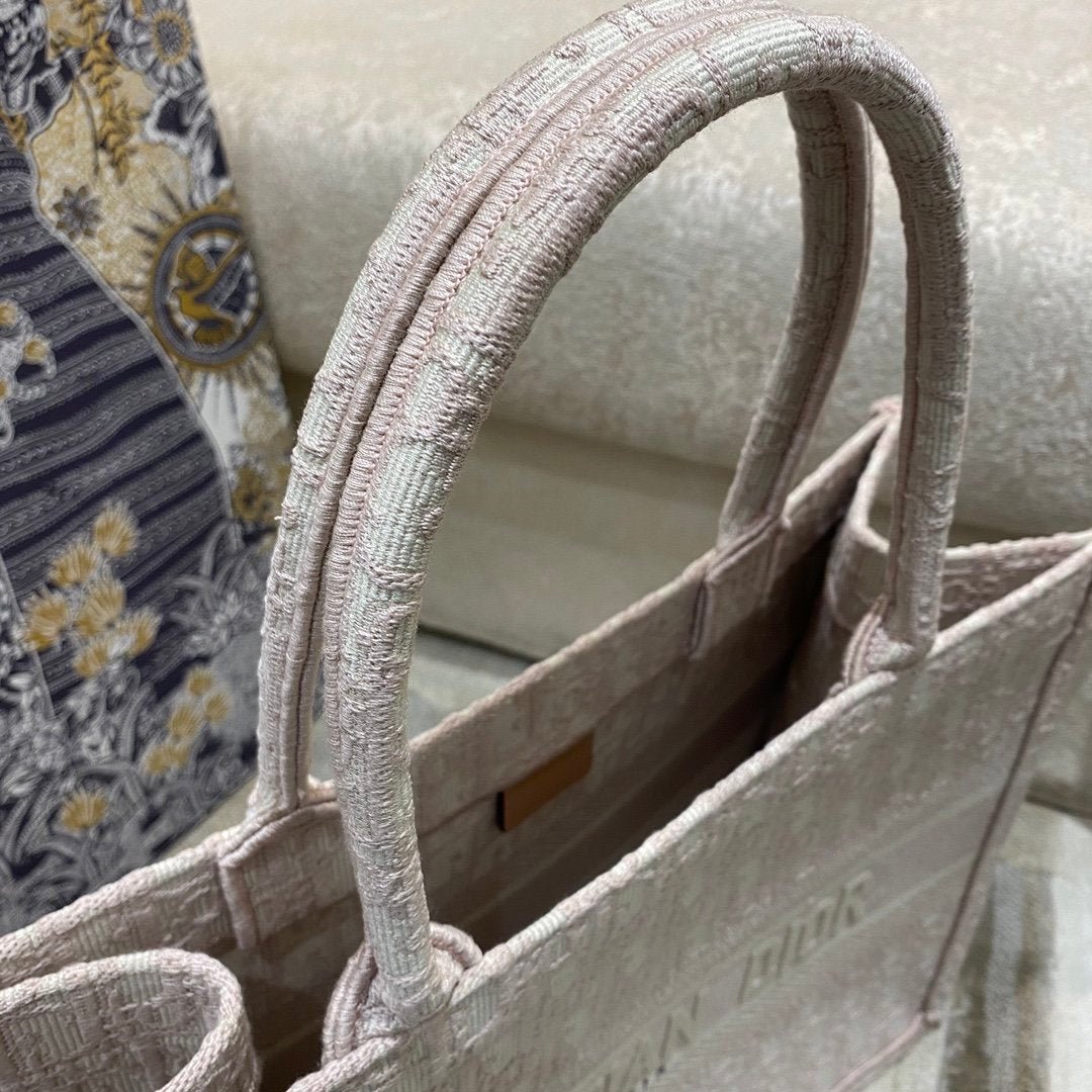 Christina Dior Medium Book Tote Bag 36cm Light Pink - Image 7