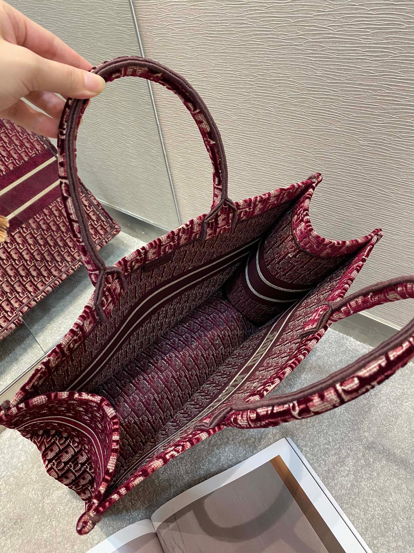 Christian Dior RedLarge Handle Bag 42cm - Image 9