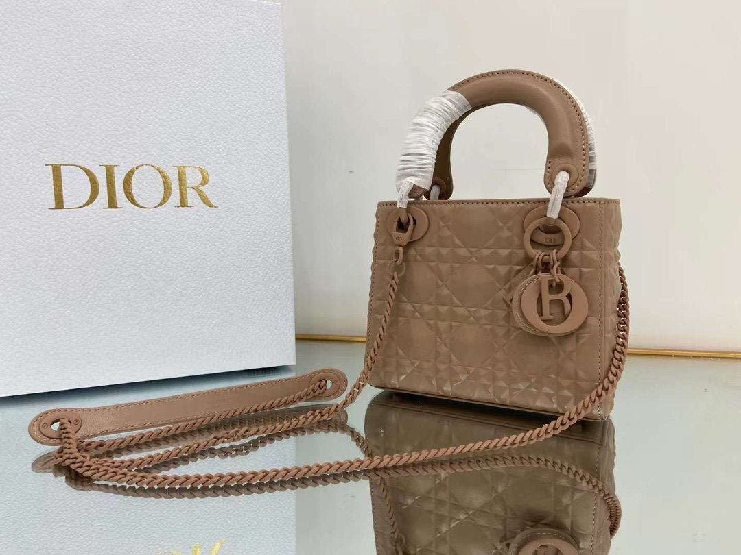 Christian Dior Medium Lady Bag 17cm Brown - Image 9
