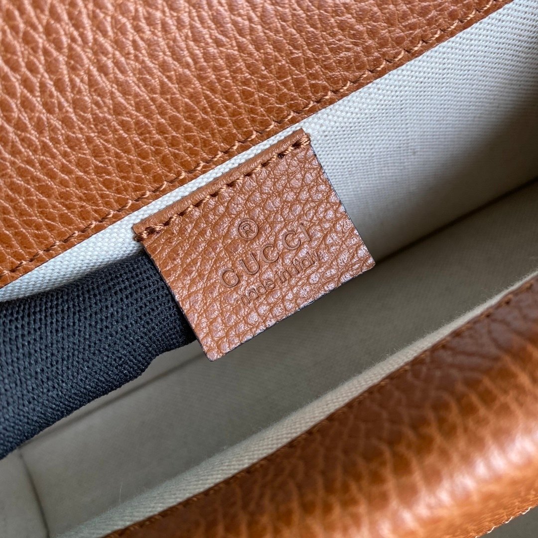 Gucci Dionysus Small Shoulder Bag Dark Blue And Ivory Eco Washed Organic GG Jacquard Deni For Women 11in/28cm - Image 3