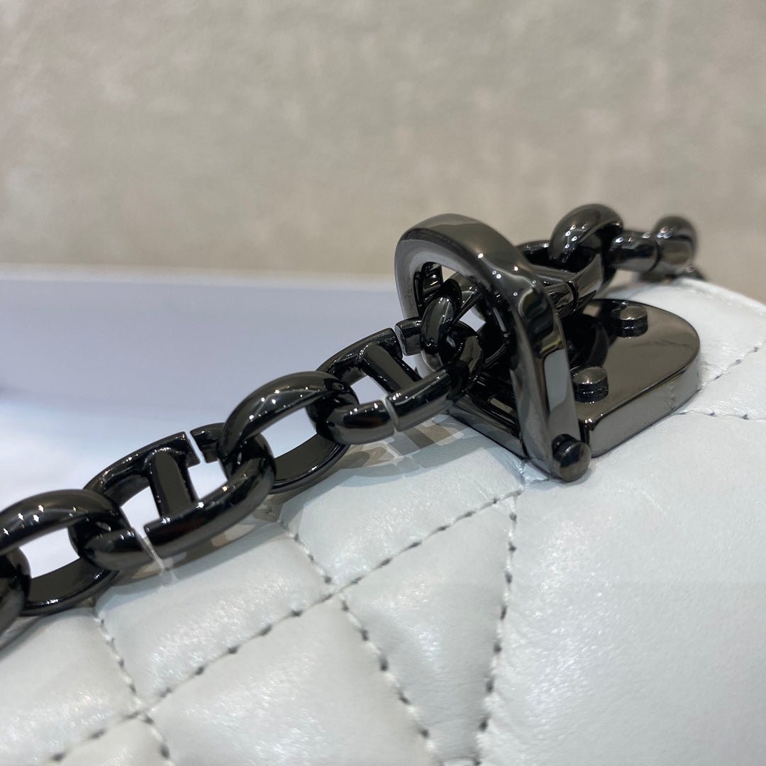 Christian Dior Mini Caro Bag 20cm White - Image 9