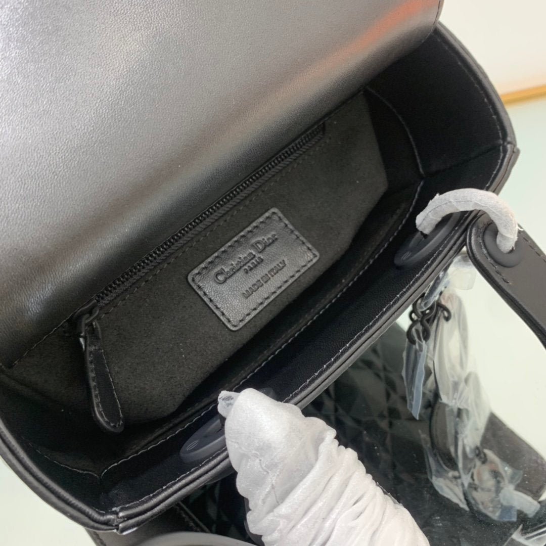 Christian Dior Medium Lady Bag 20cm Black - Image 4