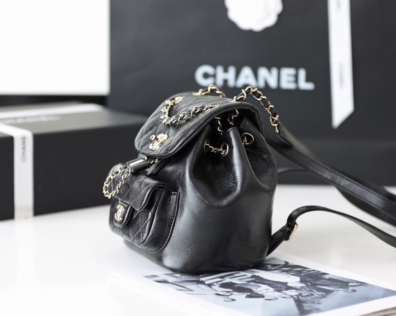 Chanel Backpack 18cm Black - Image 3