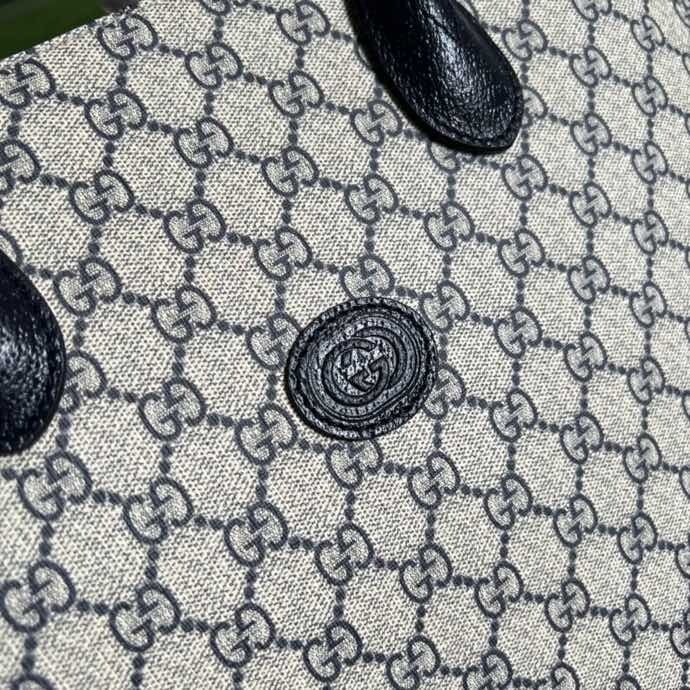Gucci Tote Bag With Interlocking G Beige And Blue For Women 15in/38.5cm - Image 2