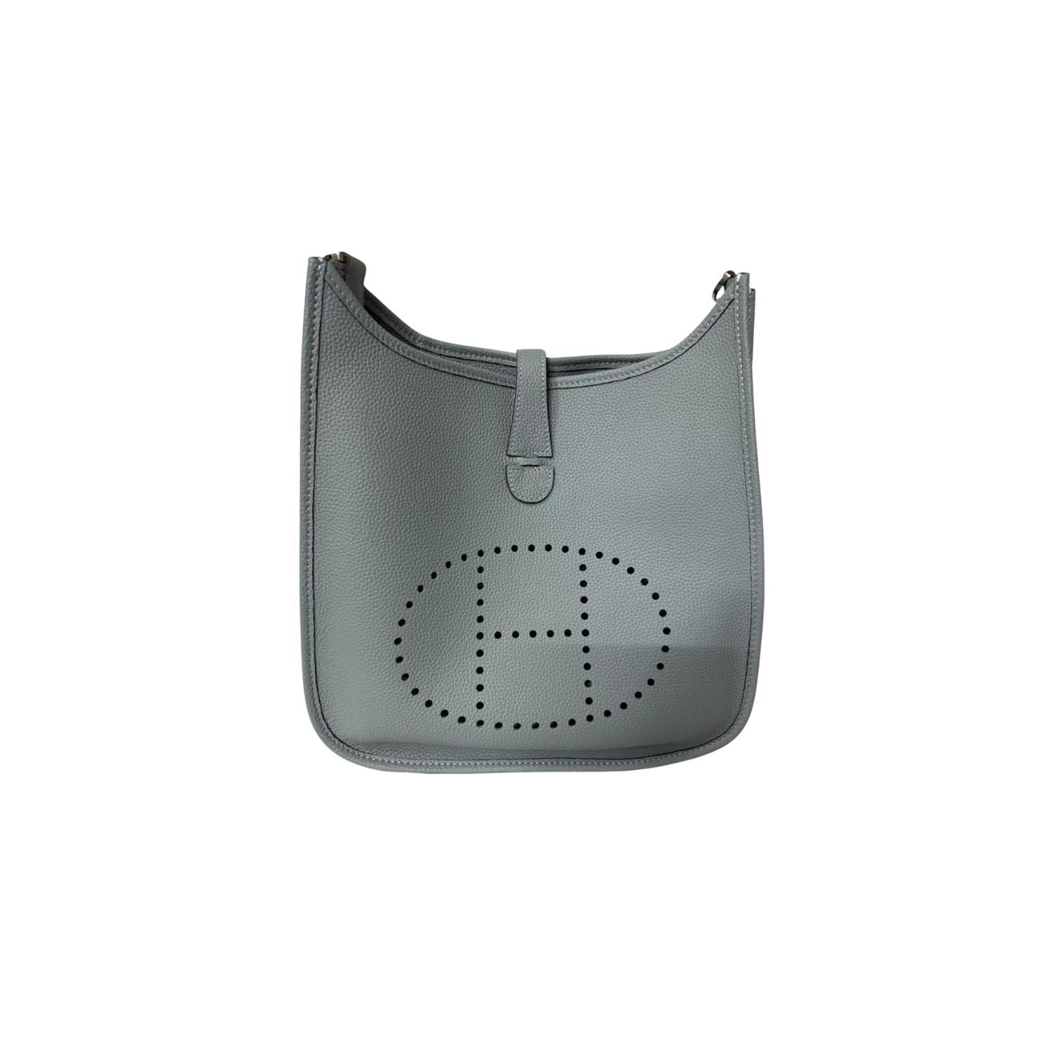 Hermes Evelyne III 29 Bag Light Blue With Silver-Toned Hardware For Women, Women’s Shoulder And Crossbody Bags 11.4in/29cm H056277CK18