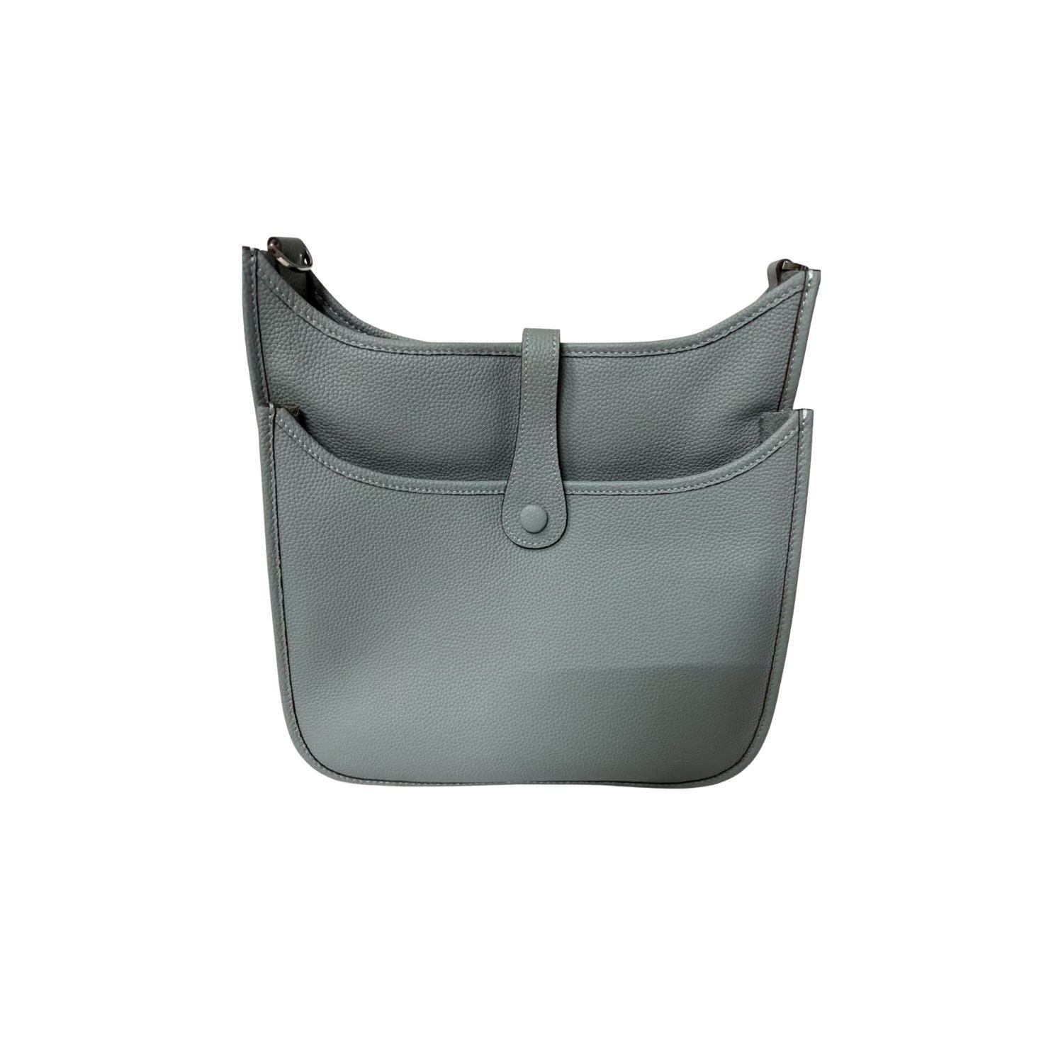 Hermes Evelyne III 29 Bag Light Blue With Silver-Toned Hardware For Women, Women’s Shoulder And Crossbody Bags 11.4in/29cm H056277CK18 - Image 8