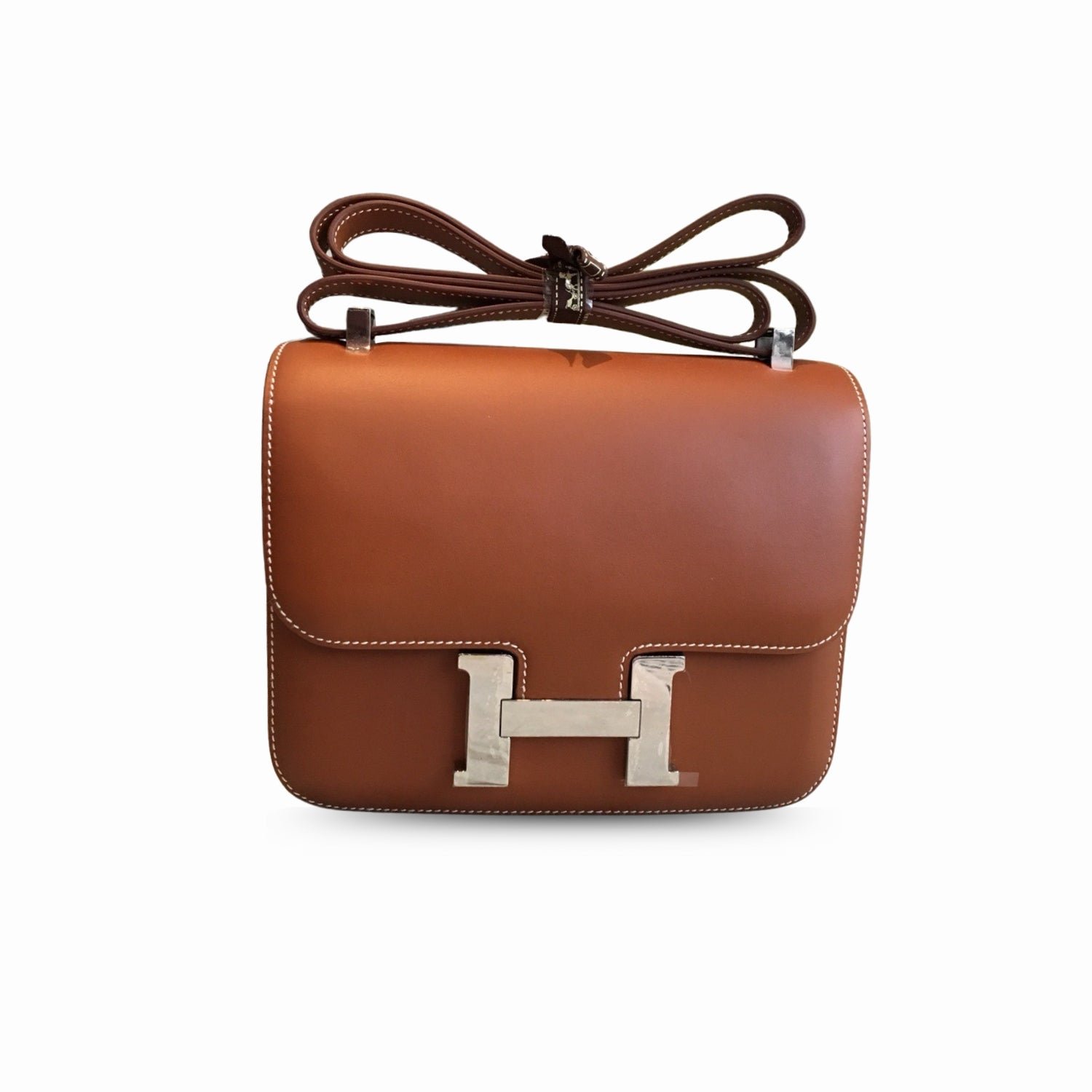 Hermes Constance 24 Swift Brown For Women Silver Toned Hardware, Women’s Handbags, Shoulder Bags 9.5in/24cm