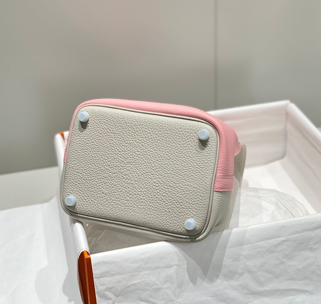 Hermes Picotin Lock 18 Bag Grey/Pink For Women 7.1in/18cm - Image 6