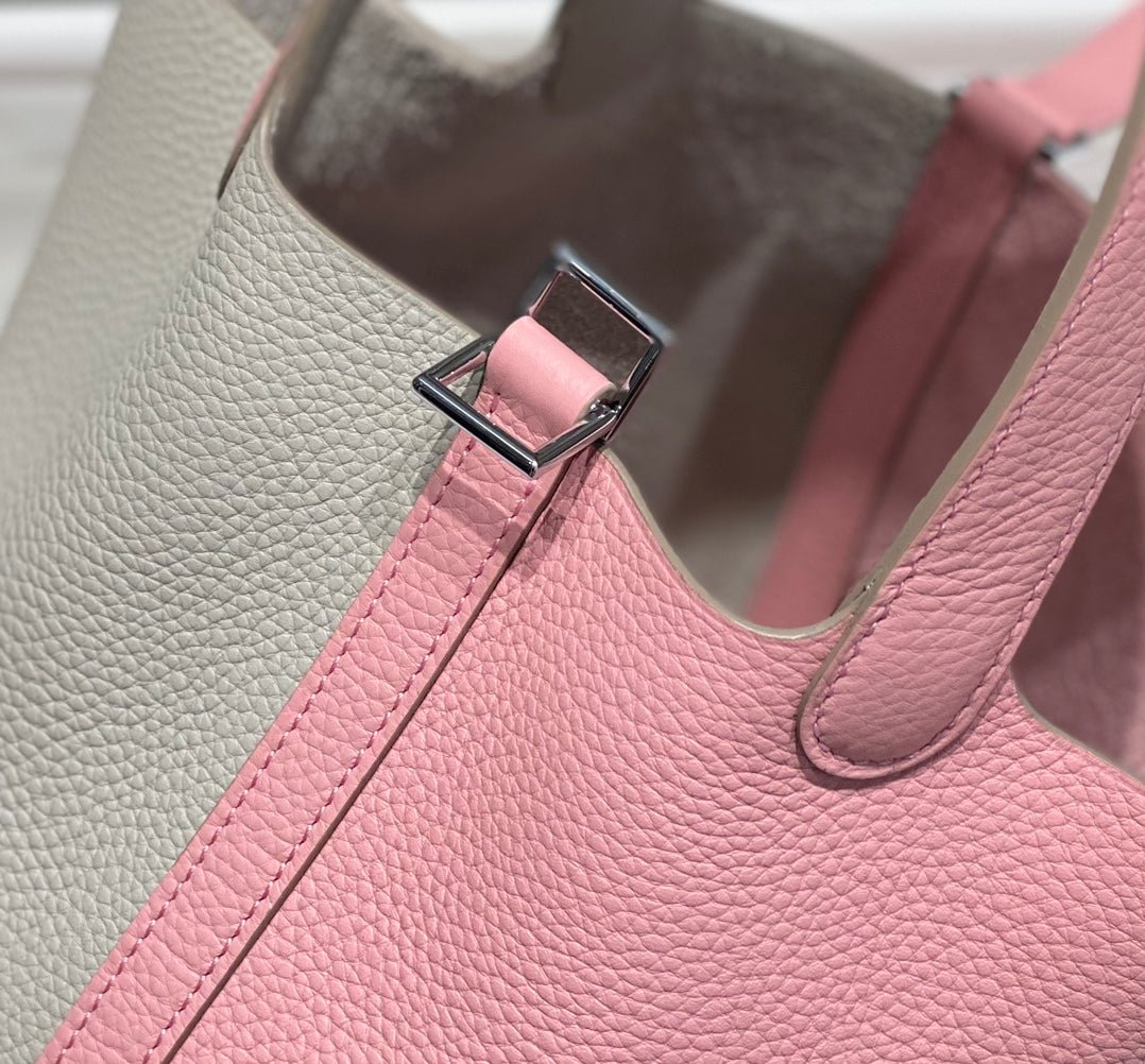 Hermes Picotin Lock 18 Bag Grey/Pink For Women 7.1in/18cm - Image 8
