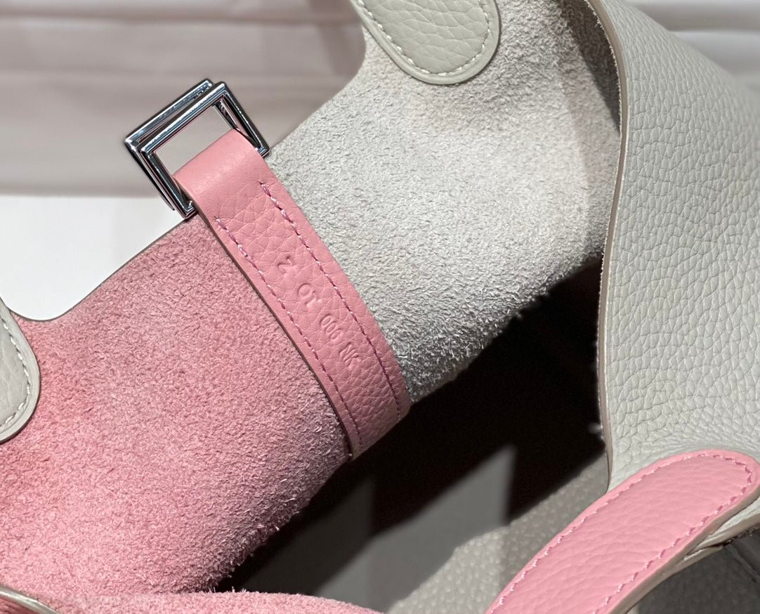 Hermes Picotin Lock 18 Bag Grey/Pink For Women 7.1in/18cm - Image 9