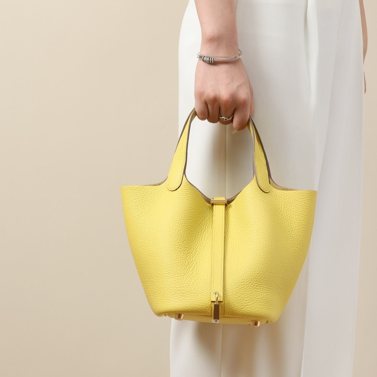 Hermes Picotin Lock 18 Bag Limoncello For Women 7.1in/18cm - Image 2