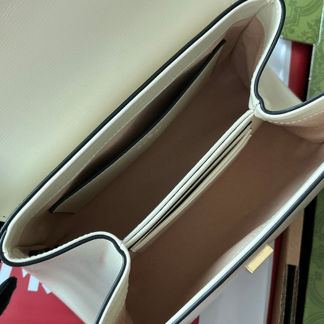 Gucci Ophidia Gucci Horsebit 1955 Mini Bag White For Women, Women's Bags 8.6in/22cm GG - Image 2