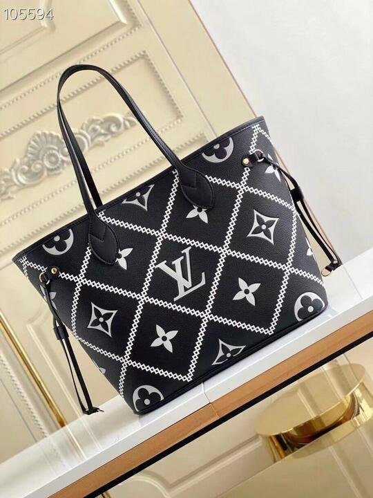 Louis Vuitton Neverfull MM M46040 31cm Black - Image 4