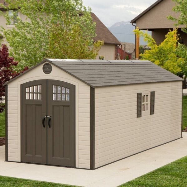 D Plastic Storage Shed 8 ft. W x 20 ft - Image 18