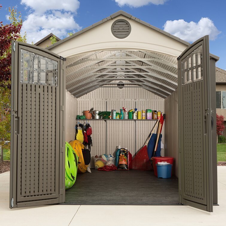 D Plastic Storage Shed 8 ft. W x 20 ft - Image 15