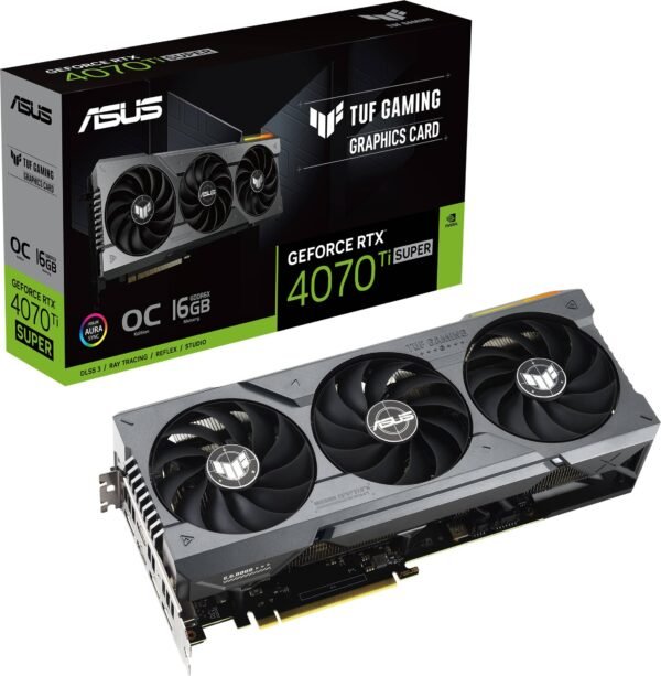 ASUS TUF Gaming NVIDIA GeForce RTX 4070 Ti SUPER OC Edition 2 x HDMI 3 x DP 16GB - Image 2