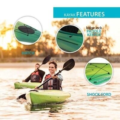 Emotion Tide 103 Sit-Inside Kayak (Paddle Included) - Image 5