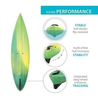 Emotion Tide 103 Sit-Inside Kayak (Paddle Included) - Image 3