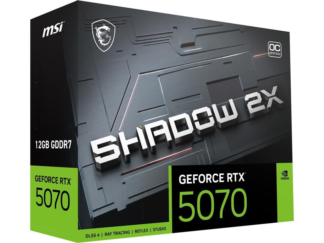 MSI GeForce RTX 5070 12G SHADOW 2X OC Graphics Card, 12GB GDDR7, DPx3, HDMIx1, DLSS 4 - Image 12