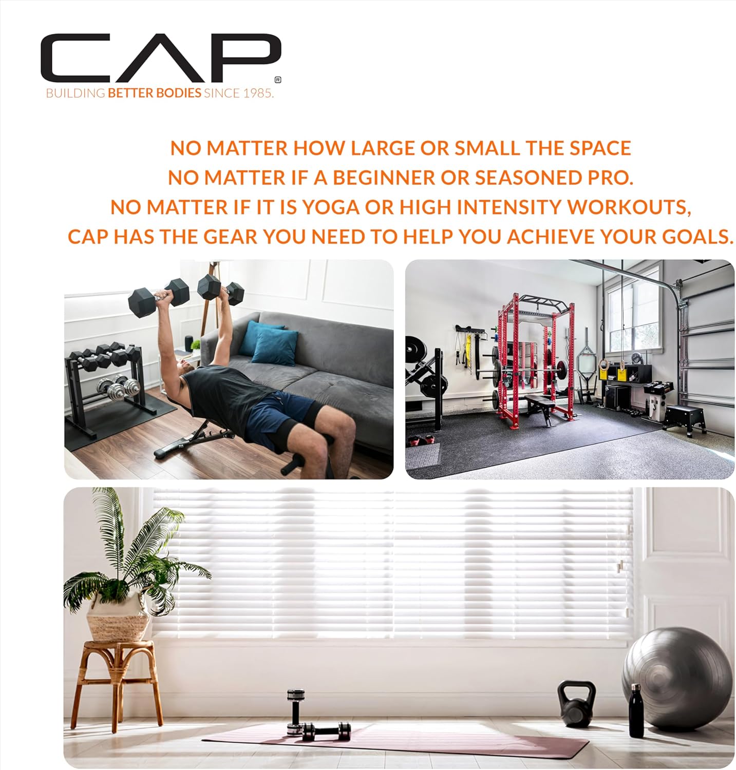 CAP ADJUSTABELL Adjustable Dumbbell Weights - Singles & Pairs | 12.5 lb, 25 lb & 55 lb | Multiple Handle Options - Image 7