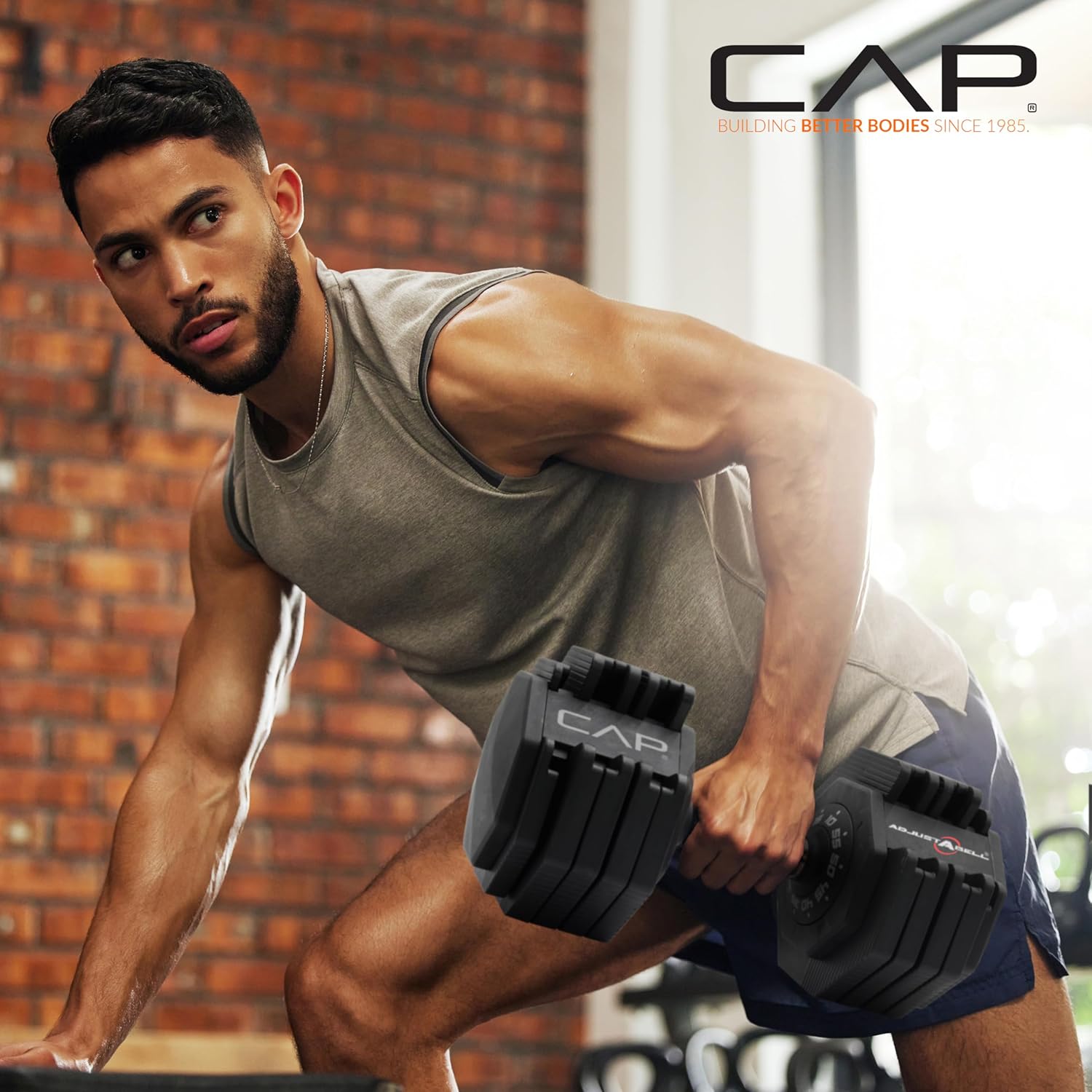 CAP ADJUSTABELL Adjustable Dumbbell Weights - Singles & Pairs | 12.5 lb, 25 lb & 55 lb | Multiple Handle Options - Image 6