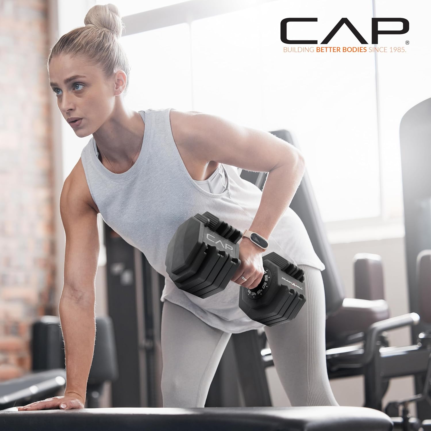 CAP ADJUSTABELL Adjustable Dumbbell Weights - Singles & Pairs | 12.5 lb, 25 lb & 55 lb | Multiple Handle Options - Image 5