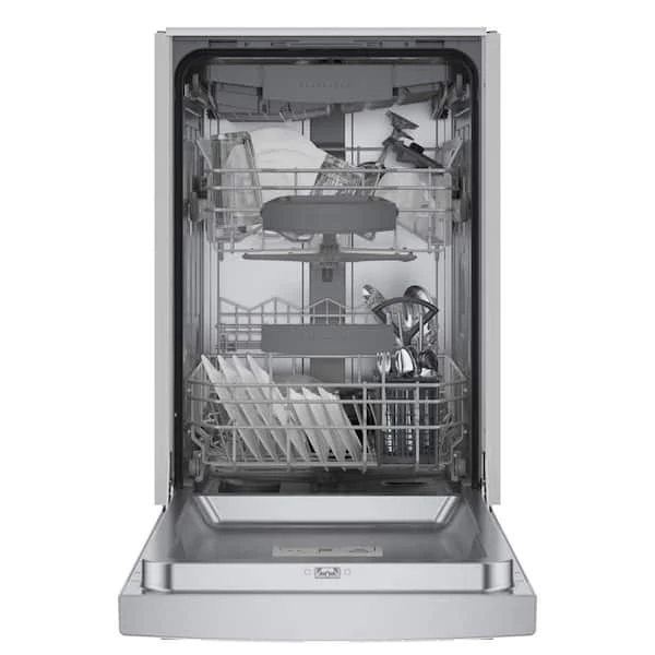 Bosch 800 Series 18 in. ADA Compact Front Control Dishwasher in Stainless Steel with Stainless Steel Tub and 3rd Rack, 44dBA - Image 3