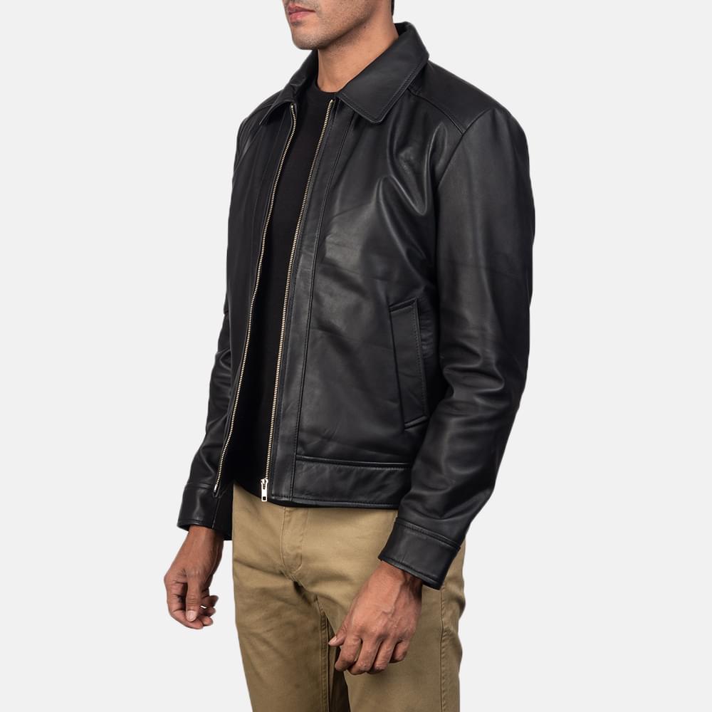 Inferno Black Leather Jacket - Image 5
